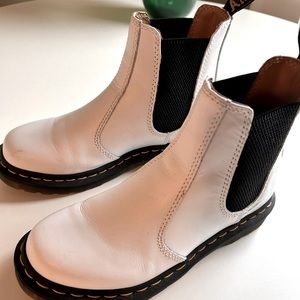 White Doc Marten Chelsea boots Size 6